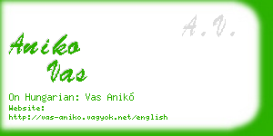 aniko vas business card